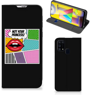 B2Ctelecom Bookcase Samsung Galaxy M31 Telefoonhoesje Popart Princess