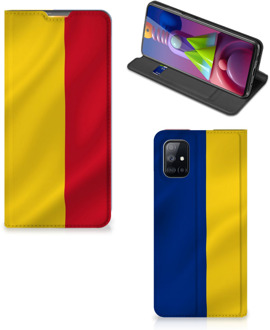 B2Ctelecom Bookcase Samsung Galaxy M51 Smart Cover Roemeense Vlag