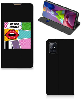 B2Ctelecom Bookcase Samsung Galaxy M51 Telefoonhoesje Popart Princess