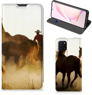 B2Ctelecom Bookcase Samsung Galaxy Note 10 Lite Smart Cover Cowboy