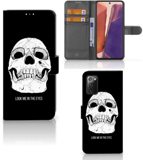 B2Ctelecom Bookcase Samsung Galaxy Note 20 GSM Hoesje Skull Eyes
