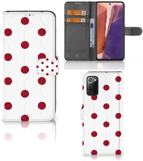 B2Ctelecom Bookcase Samsung Galaxy Note 20 Hoesje Cherries