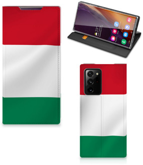 B2Ctelecom Bookcase Samsung Galaxy Note 20 Ultra Telefoonhoesje met Pasjeshouder Hongaarse Vlag