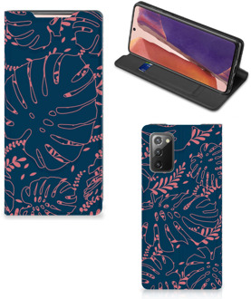 B2Ctelecom Bookcase Samsung Galaxy Note20 Smartphone Hoesje Palm Leaves