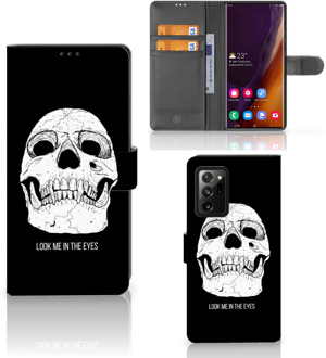 B2Ctelecom Bookcase Samsung Galaxy Note20 Ultra GSM Hoesje Skull Eyes