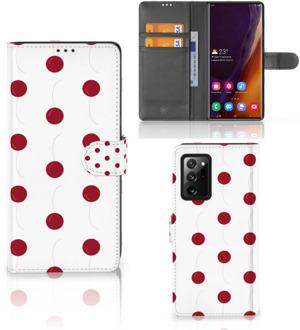 B2Ctelecom Bookcase Samsung Galaxy Note20 Ultra Hoesje Cherries