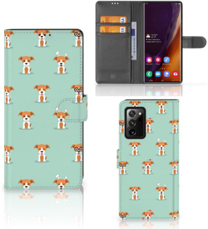 B2Ctelecom Bookcase Samsung Galaxy Note20 Ultra Smartphone Hoesje Pups