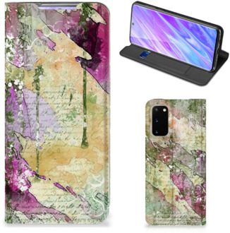 B2Ctelecom Bookcase Samsung Galaxy S20 Letter Painting