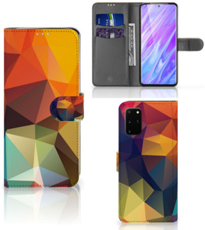 B2Ctelecom Bookcase Samsung Galaxy S20 Plus Hoesje Polygon Color