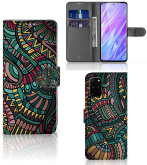 B2Ctelecom Bookcase Samsung Galaxy S20 Plus Telefoon Hoesje Aztec