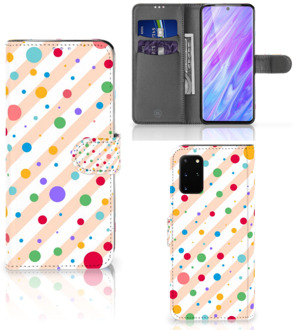 B2Ctelecom Bookcase Samsung Galaxy S20 Plus Telefoon Hoesje Dots