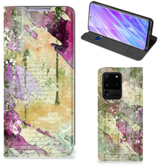 B2Ctelecom Bookcase Samsung Galaxy S20 Ultra Letter Painting