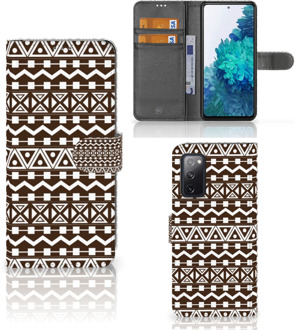 B2Ctelecom Bookcase Samsung Galaxy S20FE Hoesje Aztec Brown