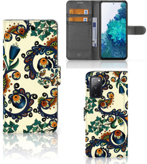 B2Ctelecom Bookcase Samsung Galaxy S20FE Hoesje Barok Flower