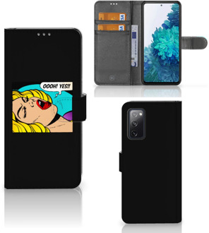 B2Ctelecom Bookcase Samsung Galaxy S20FE Hoesje Popart Oh Yes