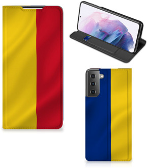 B2Ctelecom Bookcase Samsung Galaxy S21 Plus Smart Cover Roemeense Vlag