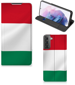 B2Ctelecom Bookcase Samsung Galaxy S21 Plus Telefoonhoesje met Pasjeshouder Hongaarse Vlag