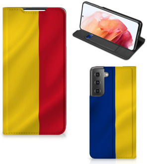 B2Ctelecom Bookcase Samsung Galaxy S21 Smart Cover Roemeense Vlag