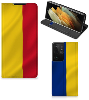 B2Ctelecom Bookcase Samsung Galaxy S21 Ultra Smart Cover Roemeense Vlag