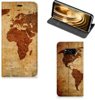 B2Ctelecom Bookcase Samsung Galaxy S8 Design Wereldkaart