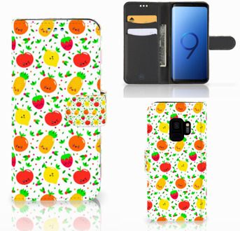 B2Ctelecom Bookcase Samsung Galaxy S9 Design Fruits