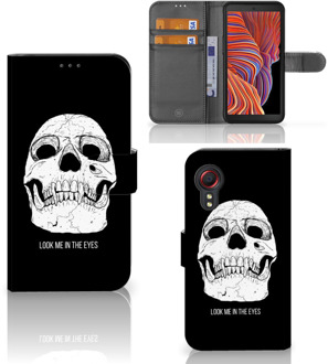 B2Ctelecom Bookcase Samsung Galaxy Xcover 5 GSM Hoesje Skull Eyes