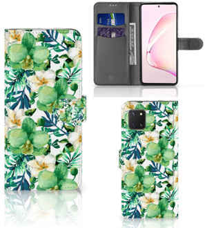 B2Ctelecom Bookcase Samsung Note 10 Lite GSM Hoesje Orchidee Groen