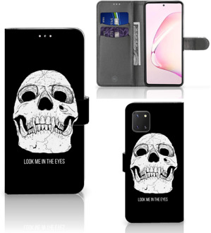 B2Ctelecom Bookcase Samsung Note 10 Lite GSM Hoesje Skull Eyes