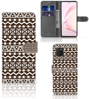 B2Ctelecom Bookcase Samsung Note 10 Lite Hoesje Aztec Brown