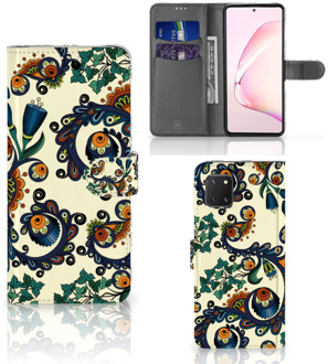 B2Ctelecom Bookcase Samsung Note 10 Lite Hoesje Barok Flower