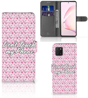 B2Ctelecom Bookcase Samsung Note 10 Lite Hoesje Flowers Pink DTMP