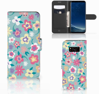 B2Ctelecom Bookcase Samsung S8 Design Flower Power