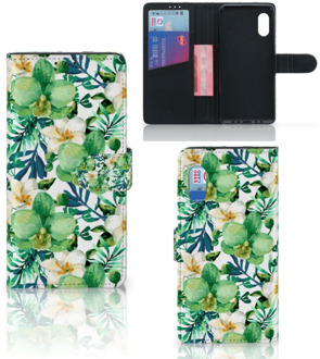 B2Ctelecom Bookcase Samsung Xcover Pro GSM Hoesje Orchidee Groen