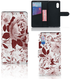 B2Ctelecom Bookcase Samsung Xcover Pro GSM Hoesje Watercolor Flowers