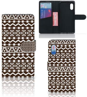 B2Ctelecom Bookcase Samsung Xcover Pro Hoesje Aztec Brown