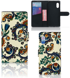 B2Ctelecom Bookcase Samsung Xcover Pro Hoesje Barok Flower