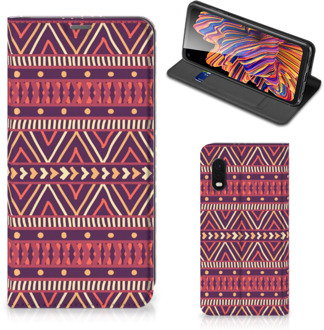 B2Ctelecom Bookcase Samsung Xcover Pro Smart Cover Aztec Purple