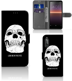 B2Ctelecom Bookcase Sony Xperia 10 II GSM Hoesje Skull Eyes