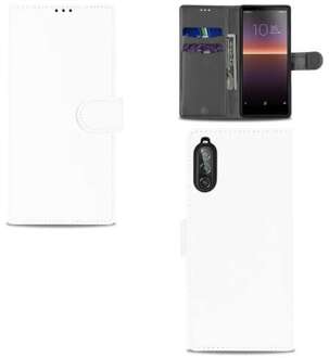 B2Ctelecom Bookcase Sony Xperia 10 II Hoesje Wit met Pasjeshouder