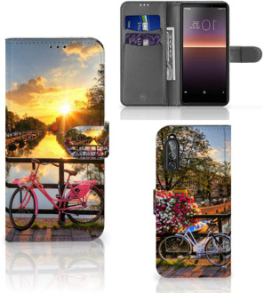 B2Ctelecom Bookcase Sony Xperia 10 II Telefoon Hoesje Amsterdamse Grachten