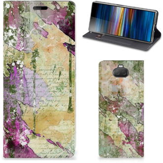 B2Ctelecom Bookcase Sony Xperia 10 Letter Painting