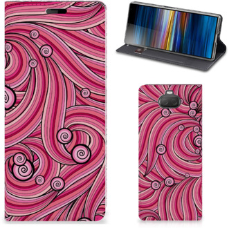 B2Ctelecom Bookcase Sony Xperia 10 Swirl Pink