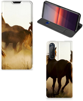 B2Ctelecom Bookcase Sony Xperia 5 II Smart Cover Cowboy