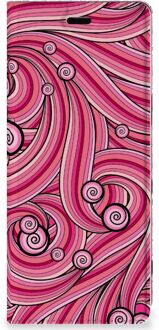 B2Ctelecom Bookcase Sony Xperia 5 Swirl Pink