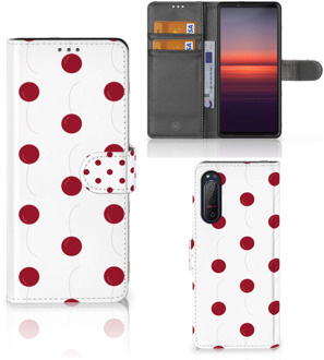 B2Ctelecom Bookcase Sony Xperia 5II Hoesje Cherries