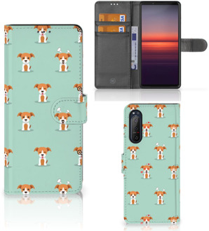 B2Ctelecom Bookcase Sony Xperia 5II Smartphone Hoesje Pups