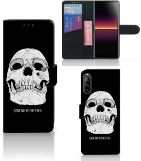 B2Ctelecom Bookcase Sony Xperia L4 GSM Hoesje Skull Eyes