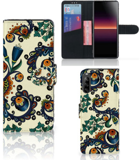 B2Ctelecom Bookcase Sony Xperia L4 Hoesje Barok Flower