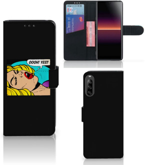 B2Ctelecom Bookcase Sony Xperia L4 Hoesje Popart Oh Yes