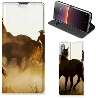 B2Ctelecom Bookcase Sony Xperia L4 Smart Cover Cowboy